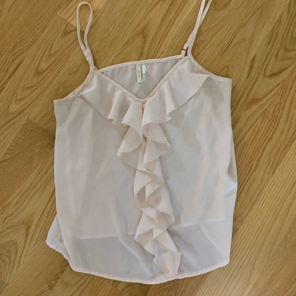 Sheer pink top